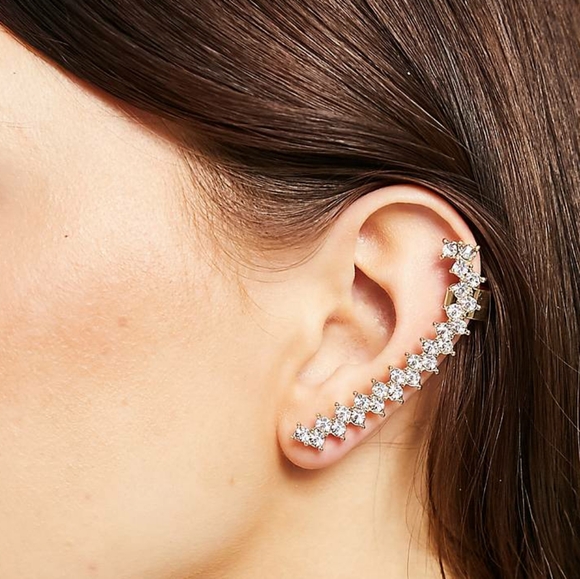 ALDO Crystal Climber Earrings - Picture 8 of 9